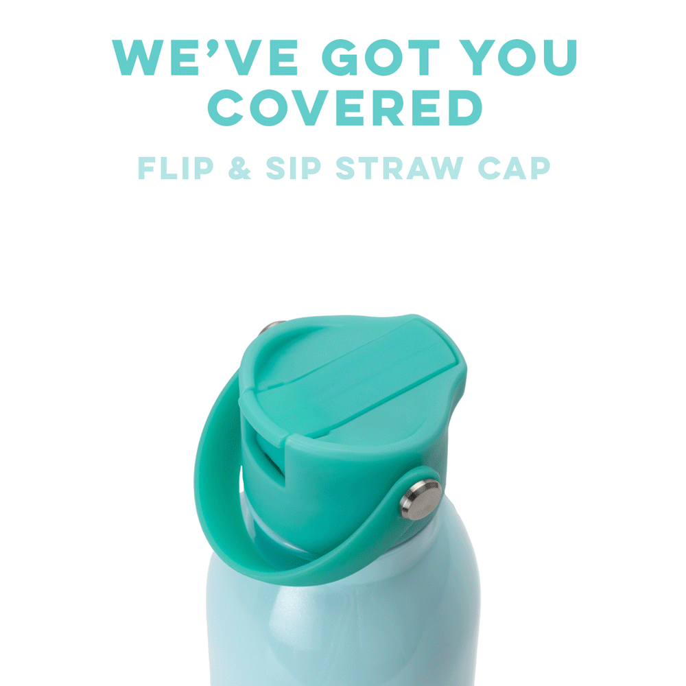 Retro Rainbow Flip and Sip Bottle