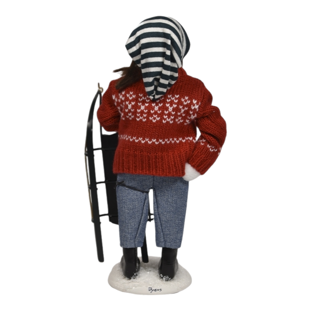 Winter Sports Family - Sledding Girl