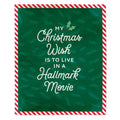 Christmas Wish Hallmark Movie Blanket