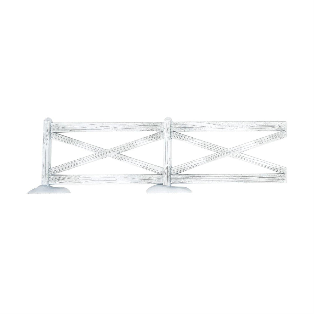 White Crossbuck Fence Set