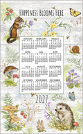 2027 Linen Calendar Towel - Spring Critters