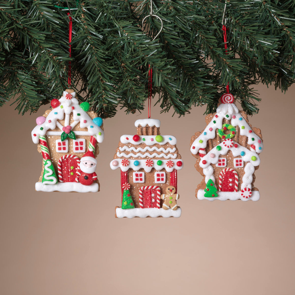 Clay Dough Gingerbread House Ornament - 5 Inch -
